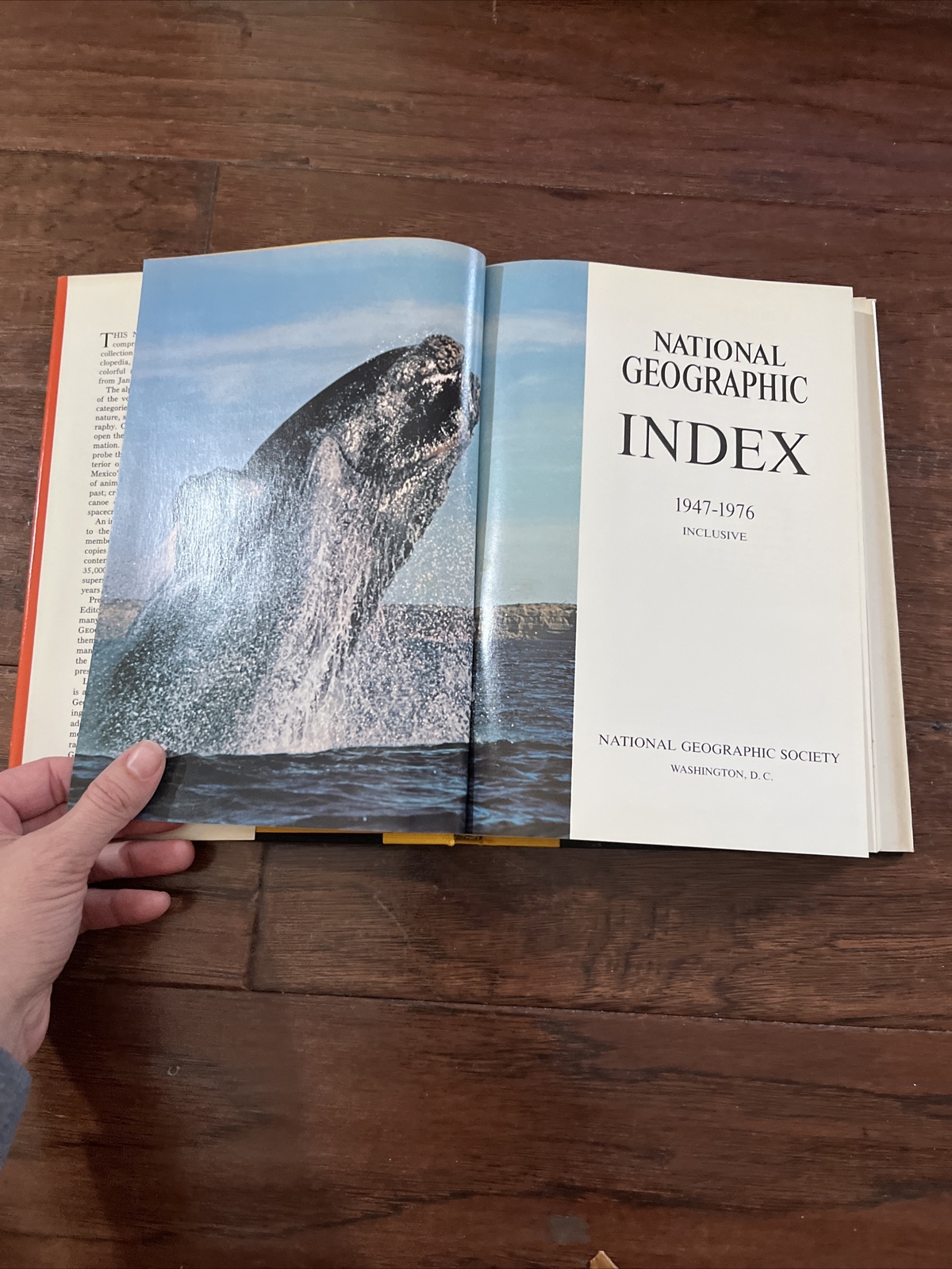 Vintage National Geographic Index 1947-1976 Hardcover with Dust Jacket Vintage