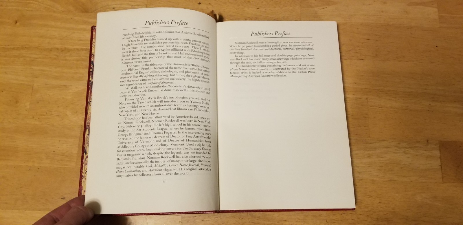 Benjamin Franklin: Poor Richard’s Almanacks The Easton Press 1965 Rockwell