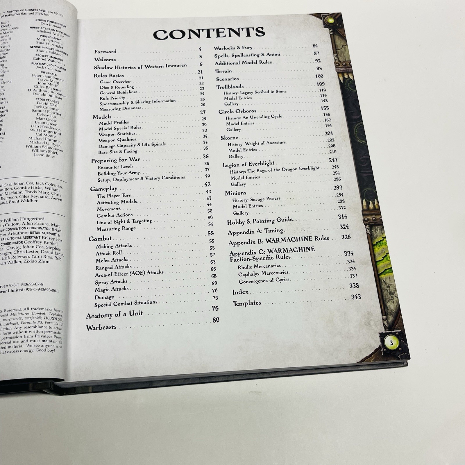 Privateer Press Hordes Primal 1st Edition Core Rulebook Hardcover 2016
