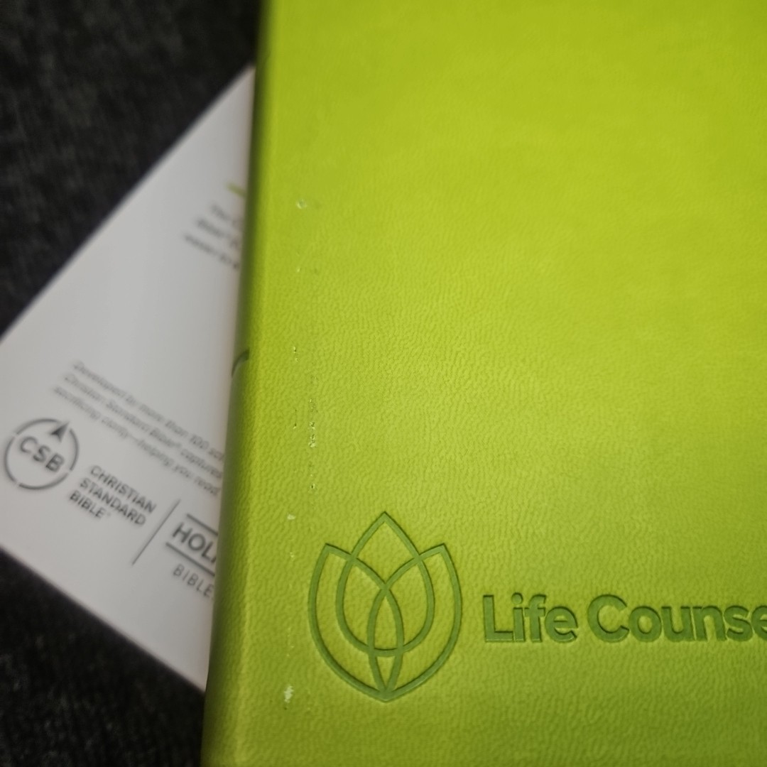 CSB Life Counsel Bible, Apple Green LeatherTouch