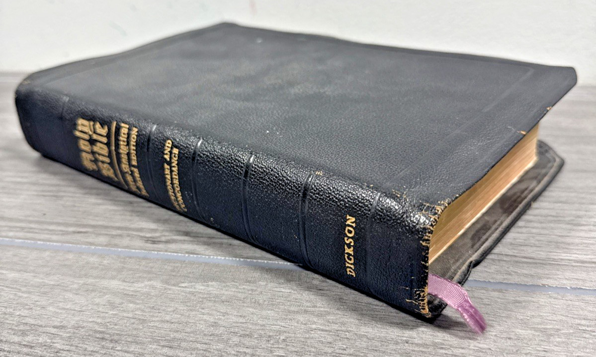 Holy Bible New Analytical Indexed Edition MOROCCO LEATHER Concordance Dickson