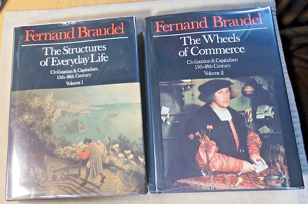 FERNAND BRAUDEL Civilization & Capitalism 15th-18th Century 2-Volumes First Edit