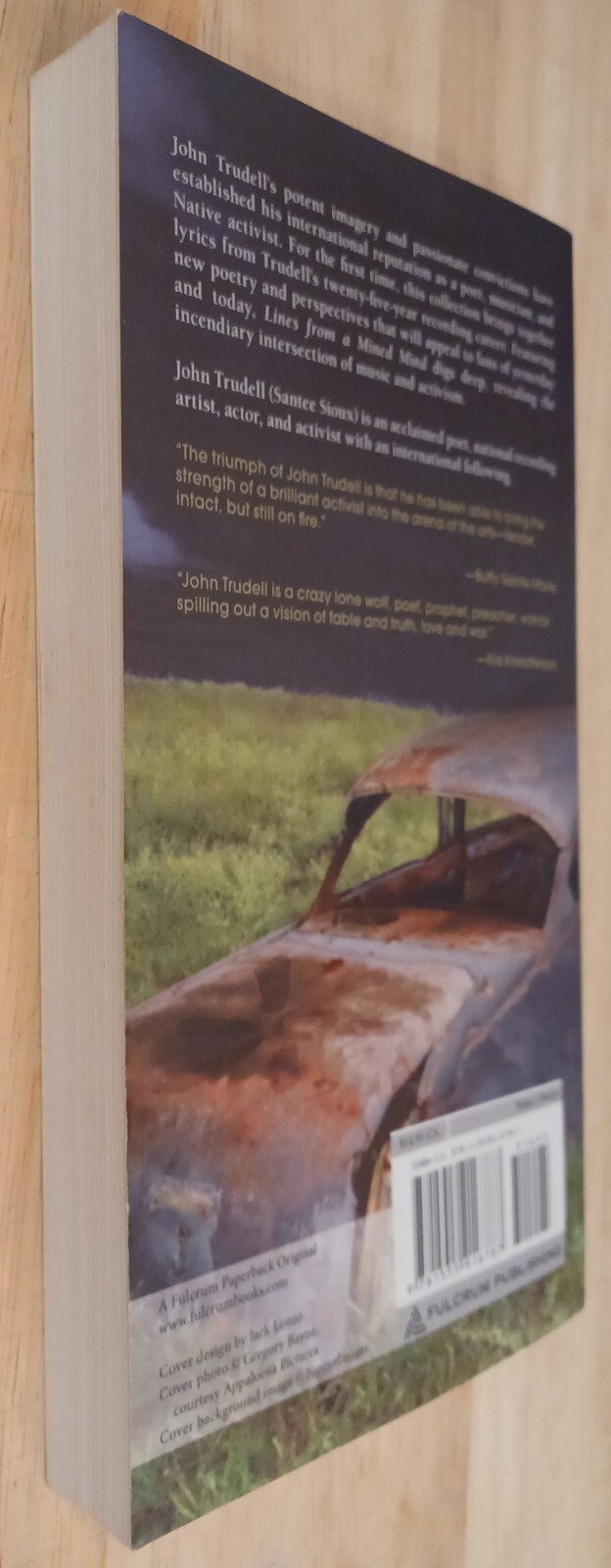 John Trudell, Lines From A Mined Mind. Signed 1st Edition. Rare.