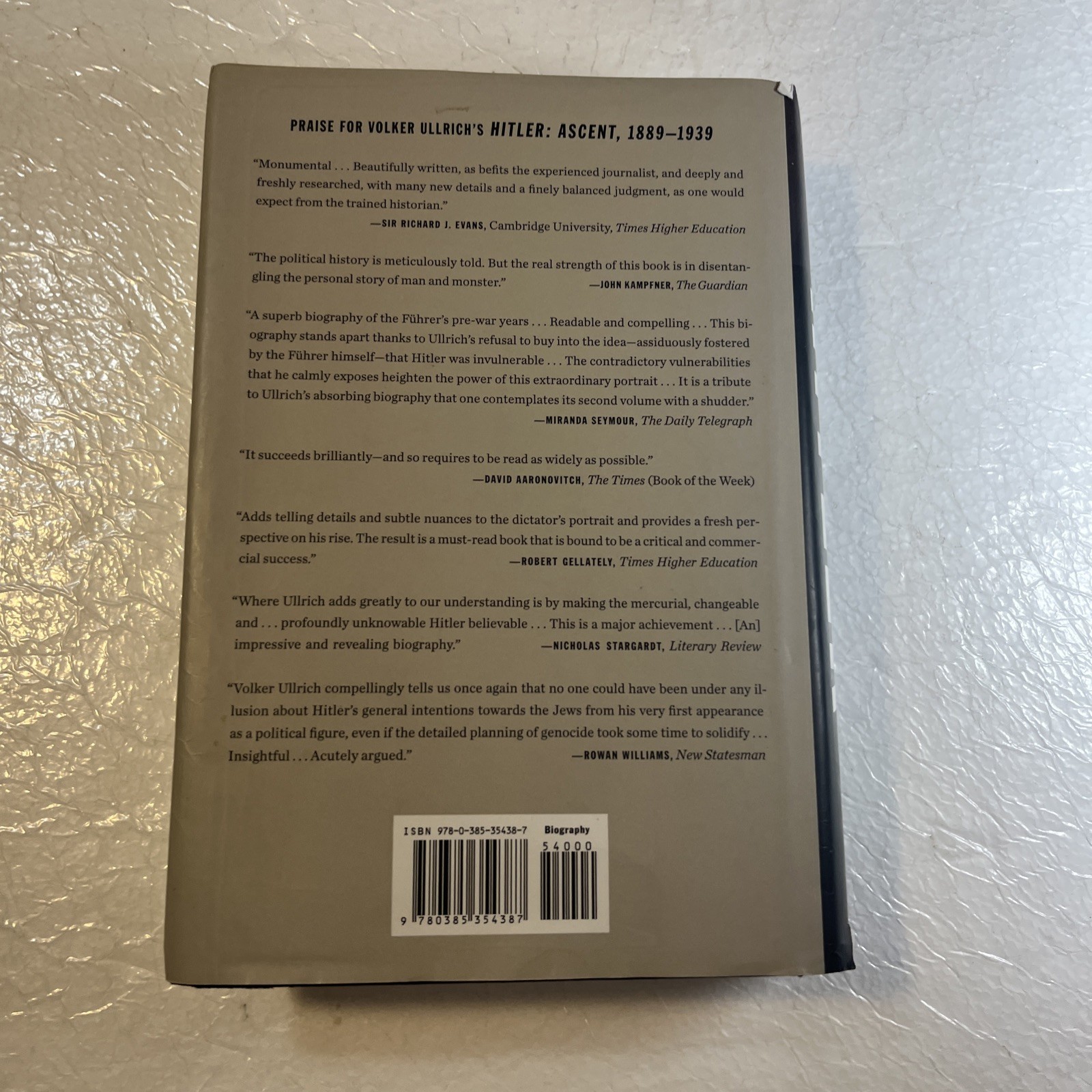 Hitler: Ascent, 1889-1939, Ullrich, Volker, 9780385354387