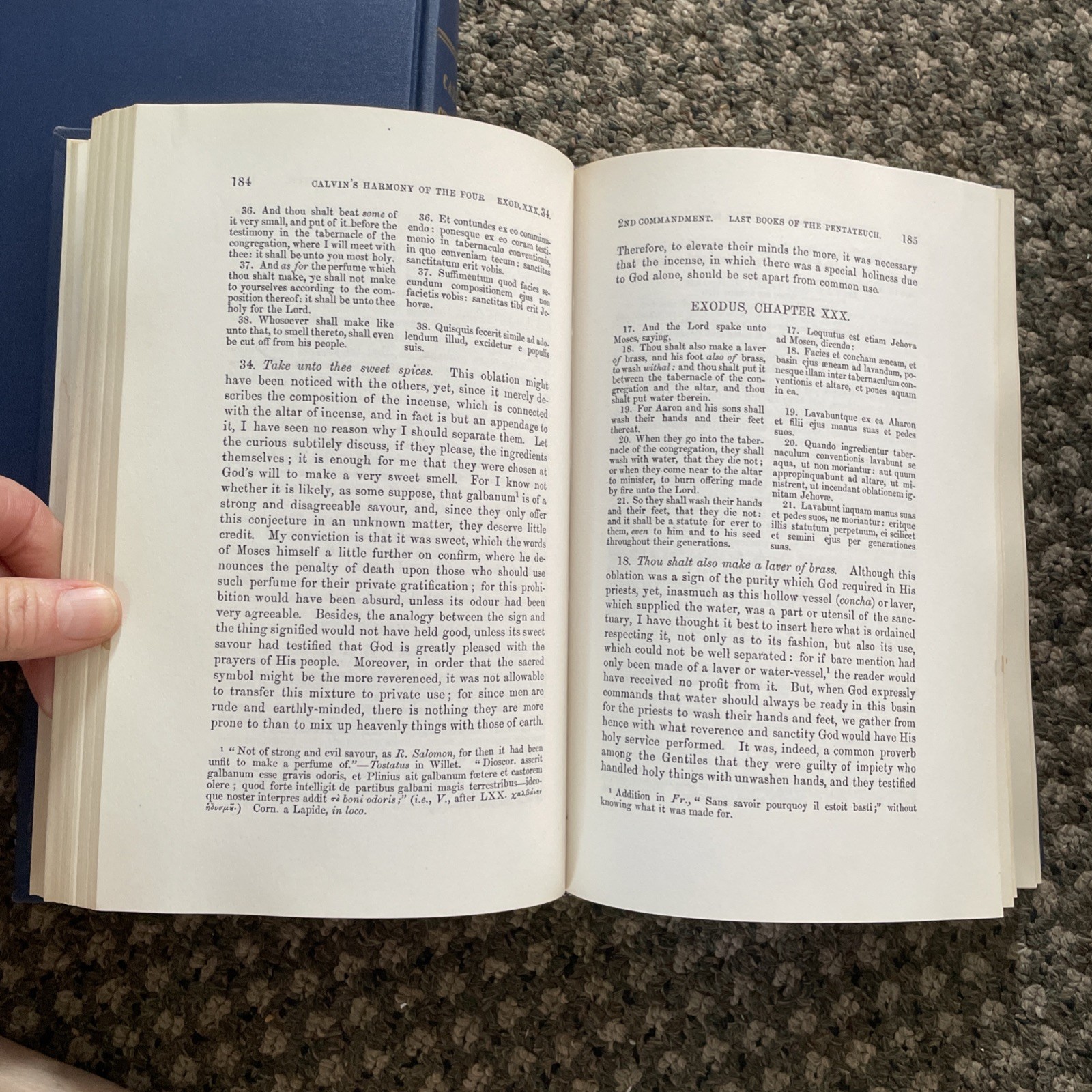Calvin’s Commentary on Last 4 Books of Moses 4 Volume Set Eerdmans 1948 HB