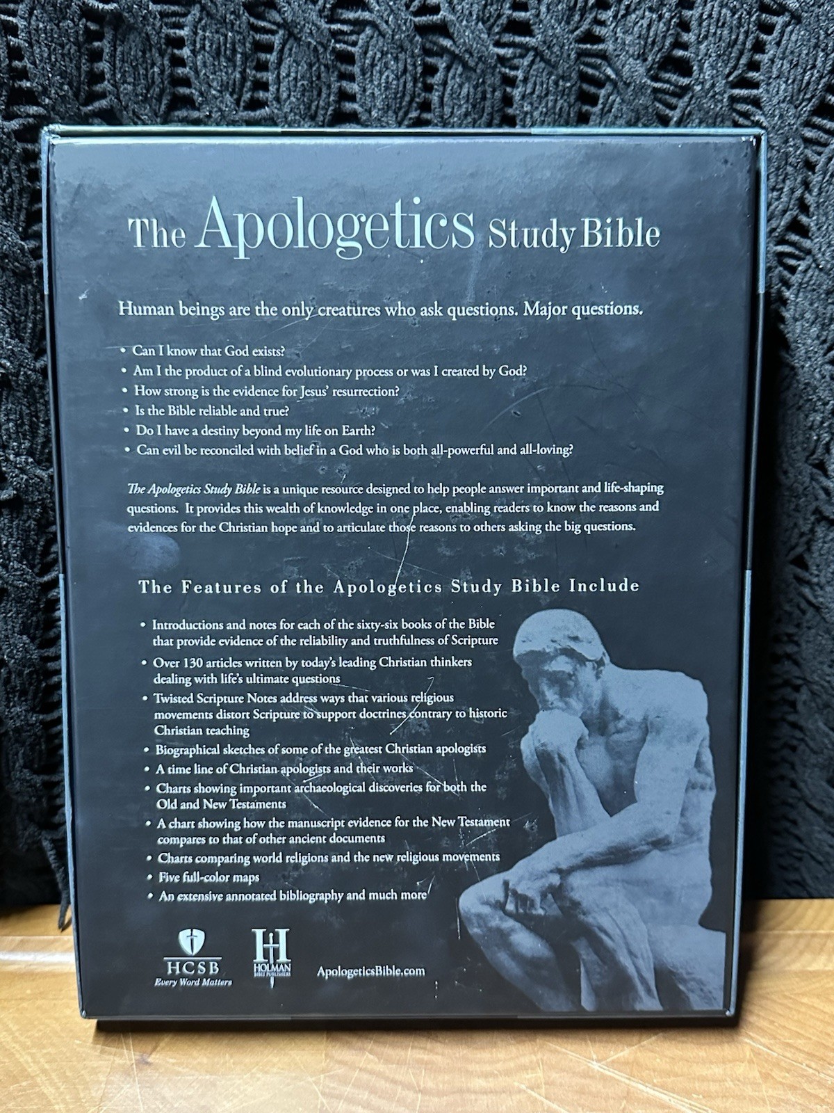 New! The Apologetics Study Bible – HCSB – Mahogany Duotone Simulated Leather