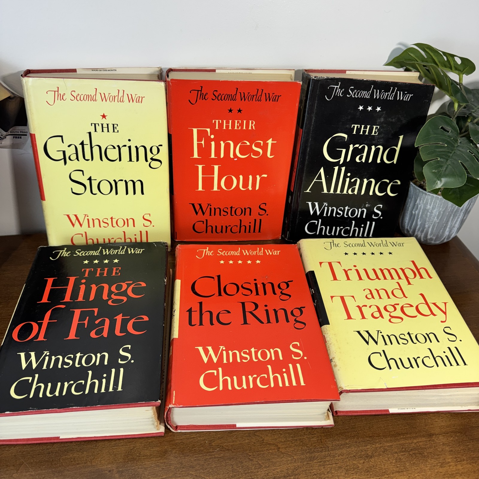 Winston S. Churchill The Second World War 6 Volume Set Houghton Mifflin Early US