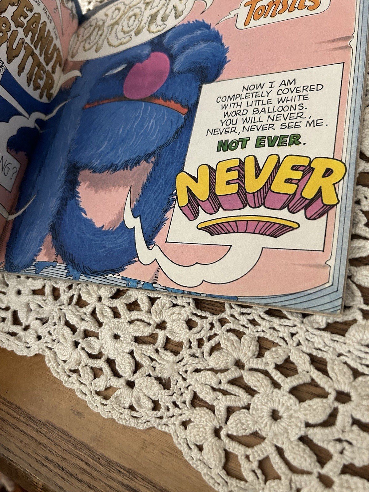Vintage 1976 CTW Sesame Street Hide & Seek Grover Book Children