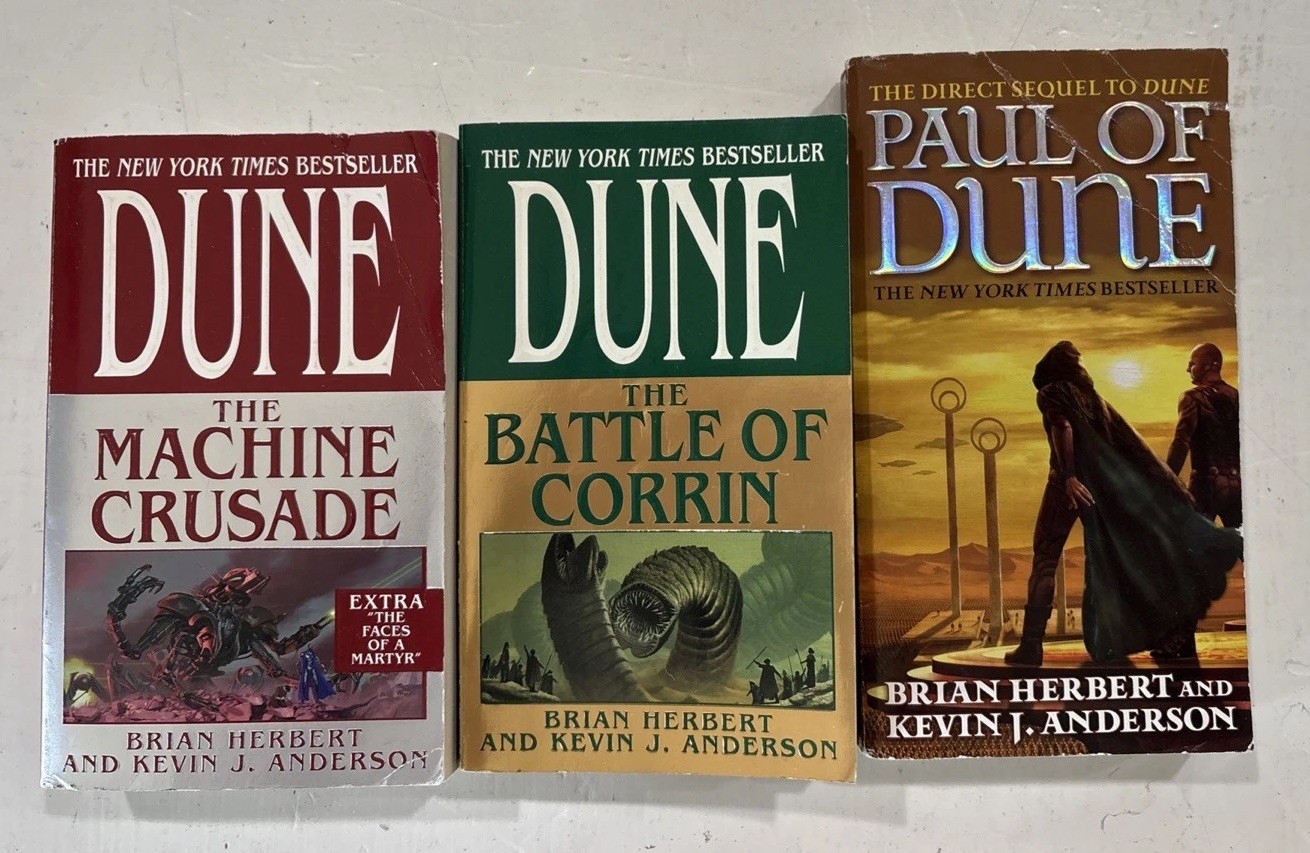 19 Book Lot Complete DUNE Series by Frank & Brian HERBERT Paperback Set