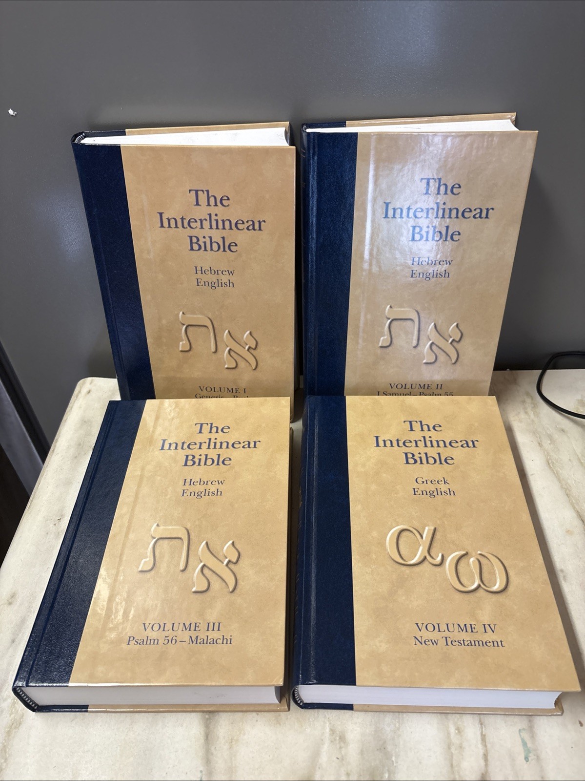 Interlinear Bible Hebrew English 4 Volume Set Hendrickson Pub. Jay P. Green Sr.