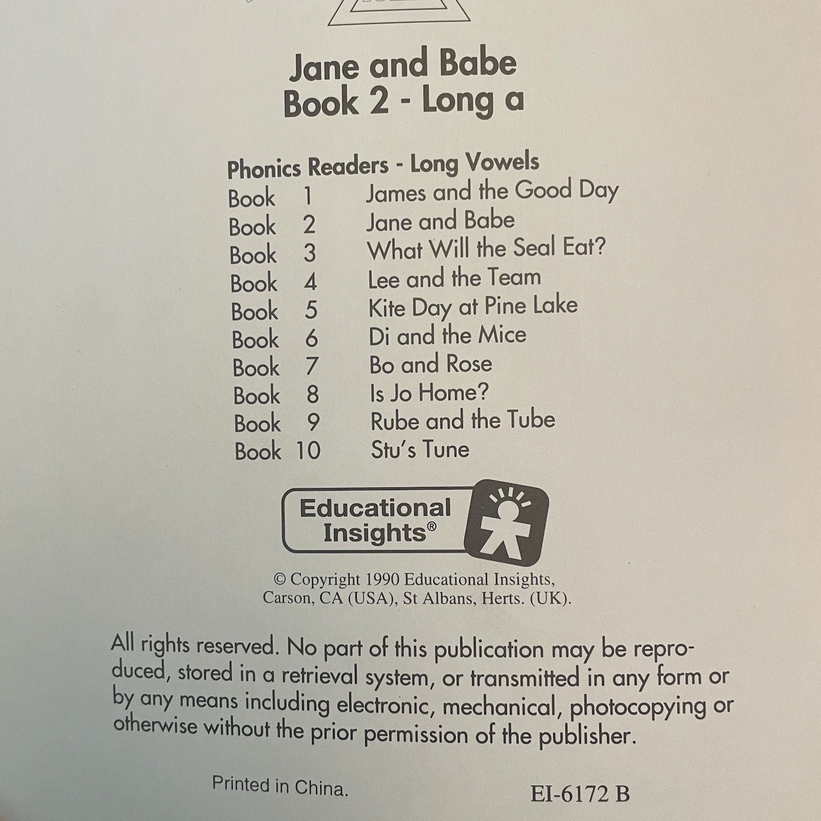 Phonics Readers Long Vowels SET OF TEN different decodeable books