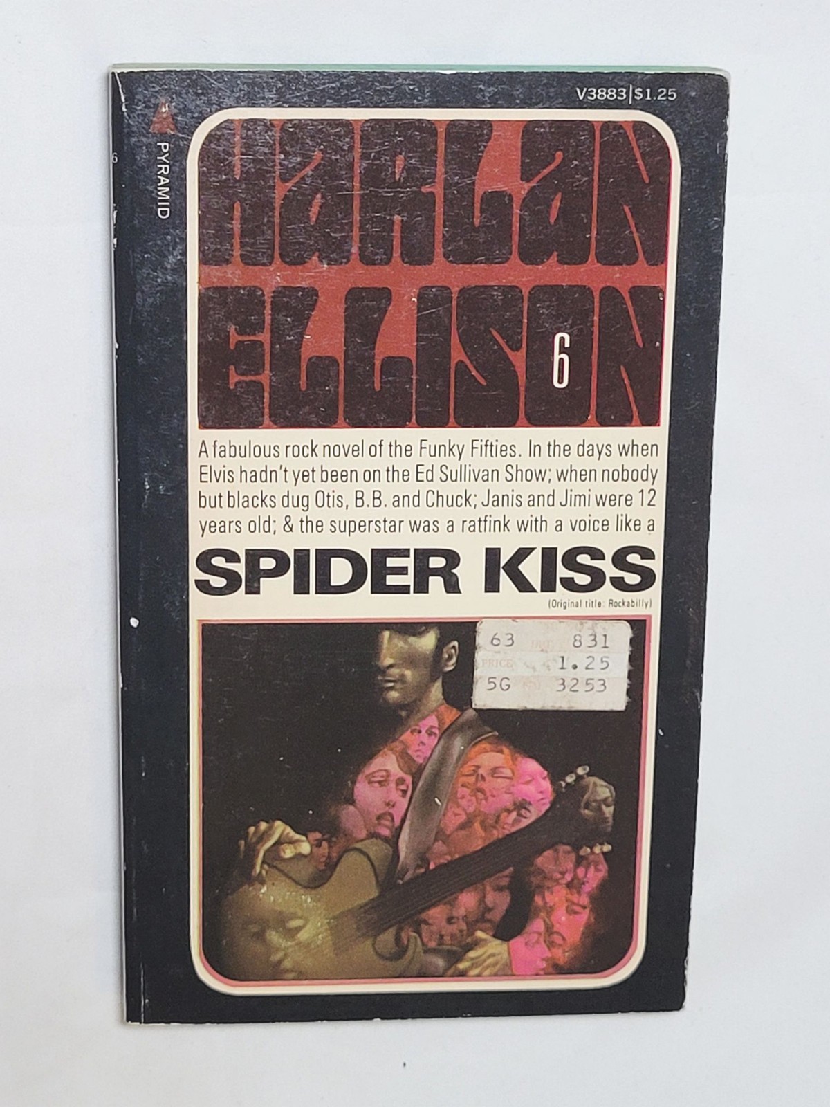 HARLAN ELLISON SIGNED VINTAGE PAPERBACK – Spider Kiss 1975