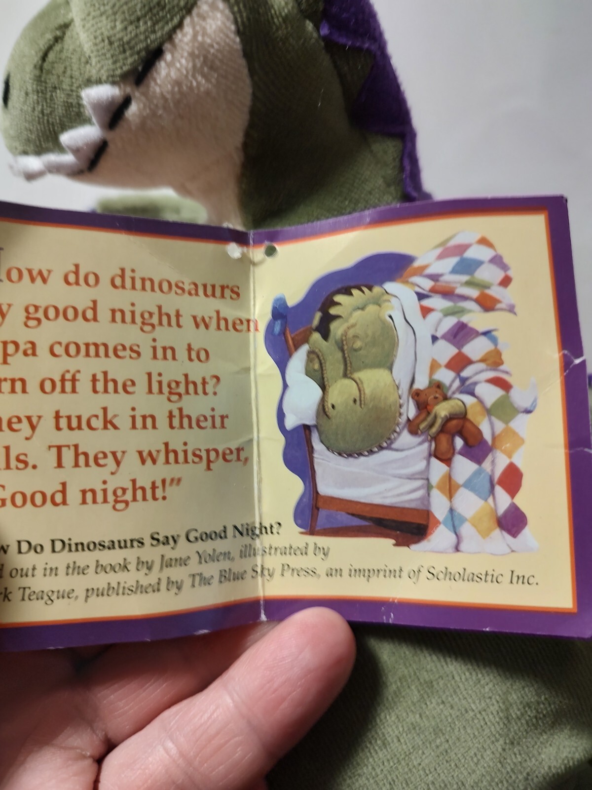 How Do Dinosaurs Say Good Night? Doll : From Jane Yolen and Mark Teague’s…
