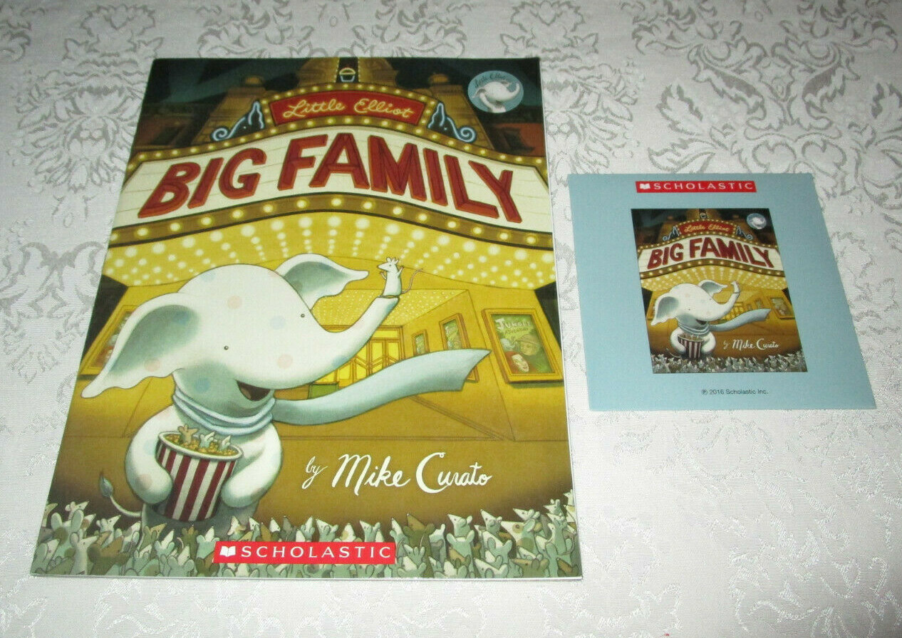 Little Elliot BIG FAMILY Mike Curato with Read Along Audio CD New & Sealed