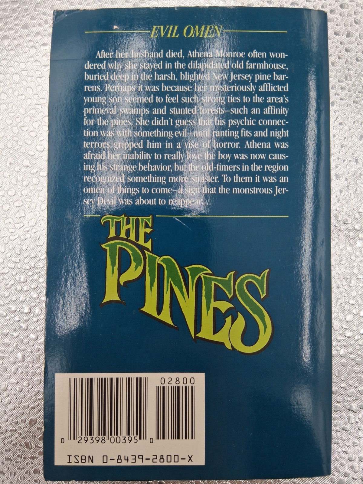 The Pines by Robert Dunbar 1989 Leisure Horror First Edition Paperback