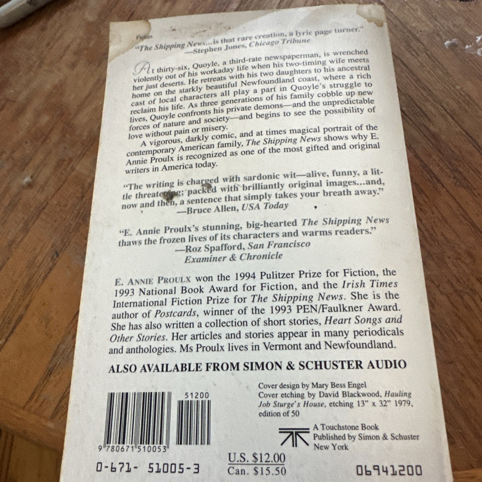 The Shipping News by Annie Proulx (1994, Trade Paperback)