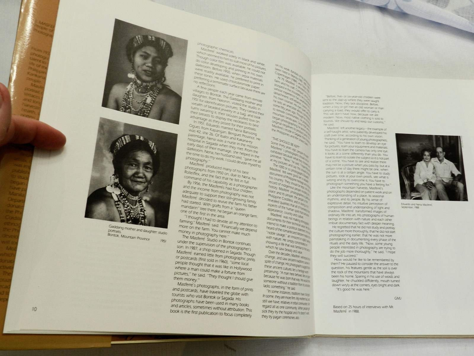 E. Masferre: People of the Philippine Cordillera: Photographs 1934-1956, SIGNED!