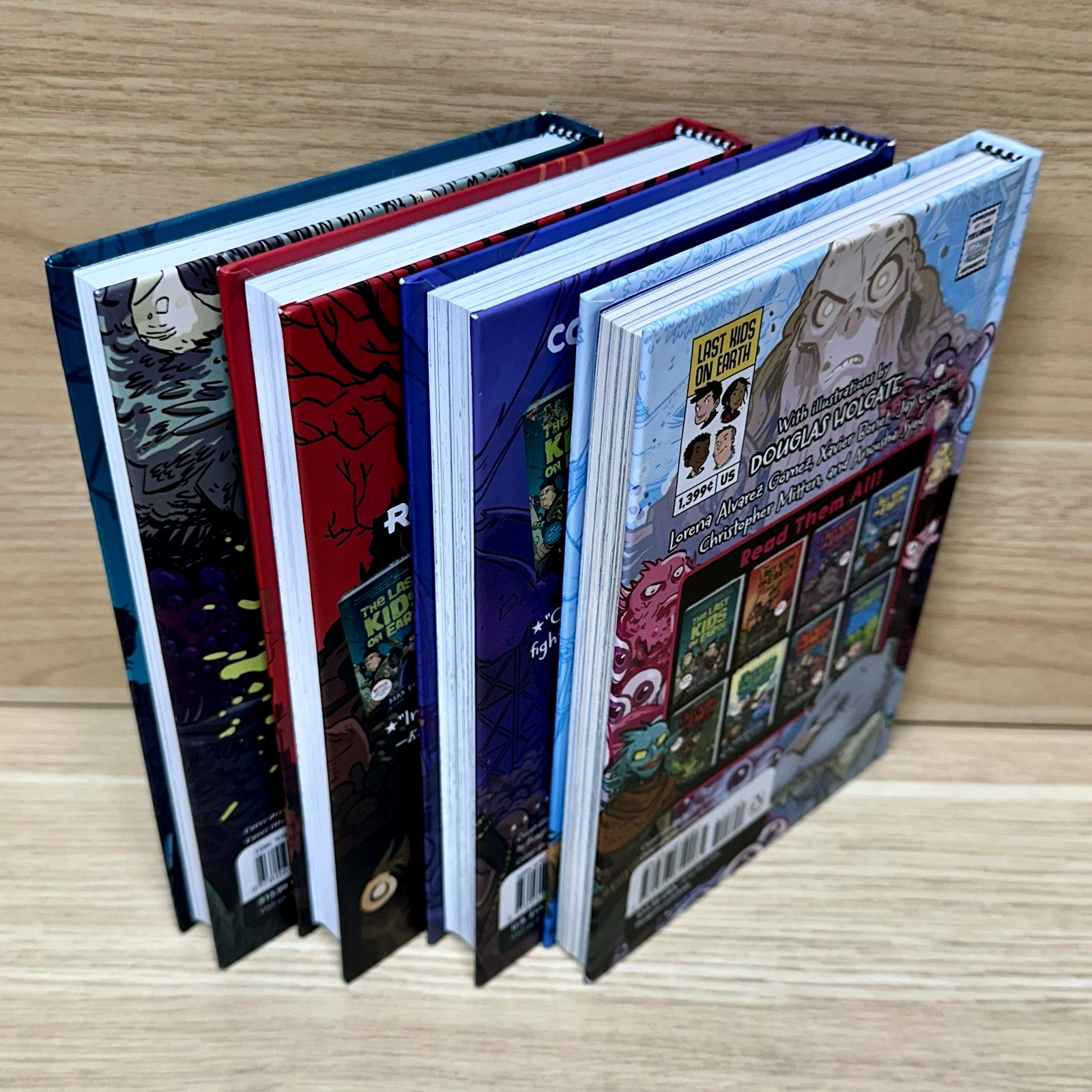 Lot of 4 The Last Kids on Earth Books Hardcover Max Brallier Netflix Series Set