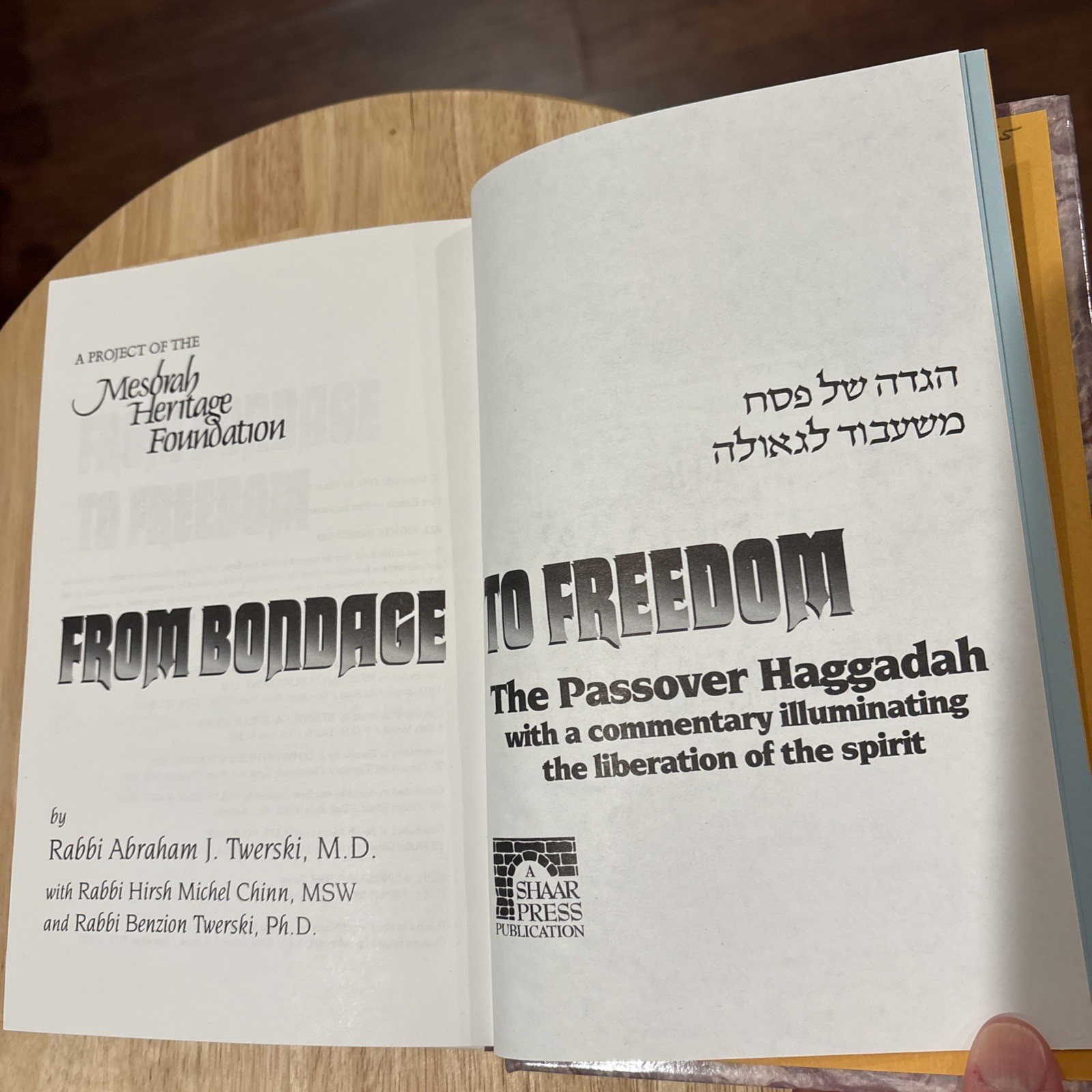From Bondage To Freedom By Rabbi Abraham J. Twerski HB