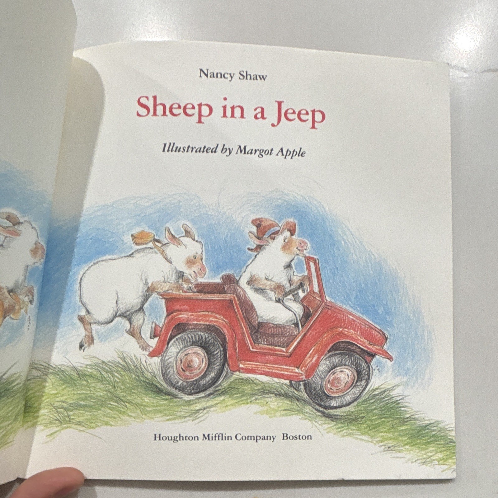 Sheep in a Jeep PB Nancy Shaw Illus Margot Apple Houghton Mifflin 1986