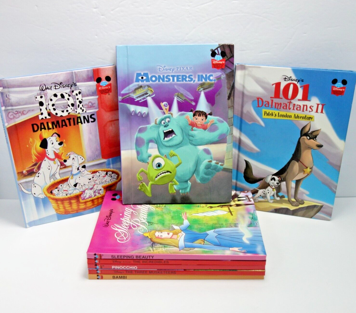 Disney Wonderful World of Reading Book Lot of 8 Sleeping Beauty Bambi Storybooks