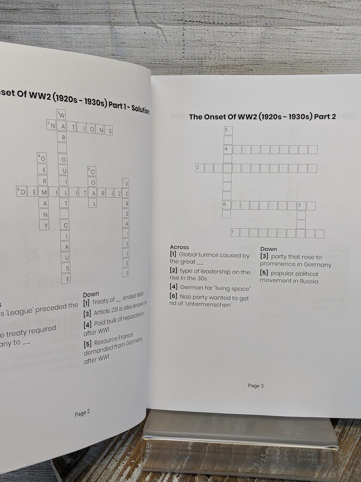 WW2 Crossword Puzzles For Adults by Outdoor Words Publications
