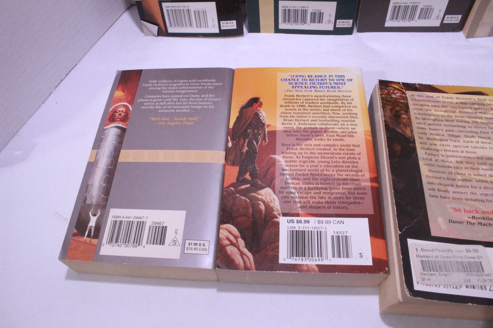 Dune Lot of 8 Frank Herbert Ace PB Books – Messiah Children God Hunters Atreides
