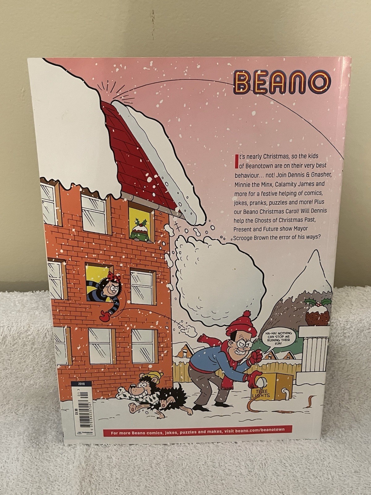 Beano Christmas Special 2018 by Beano Book with 23 Stickers 68 pages Festive Fun