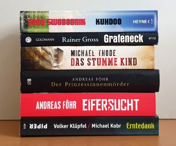 BUCHPAKET+KRIMI+THRILLER+6 BÜCHER +KLÜPFEL/KOBR+ANDREAS FÖHR+TB+HC+BUNDLE