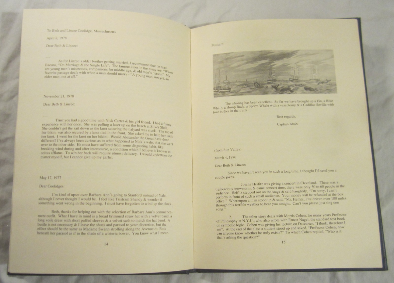 DEAR FRIEND, LOVE MYRON — Letters of Myron Markel — Privately Published, 1989