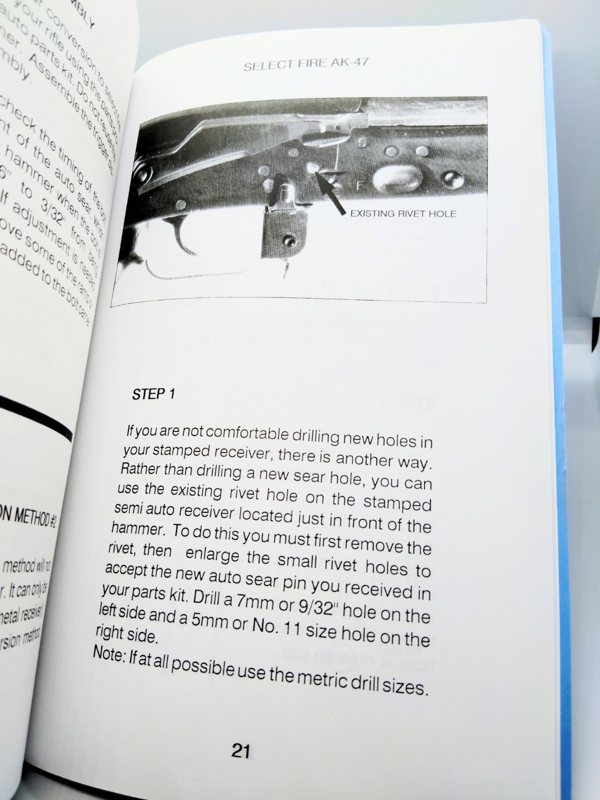 AK-47 Galil Valmet Select Fire Conversion Manual Rifle Booklet