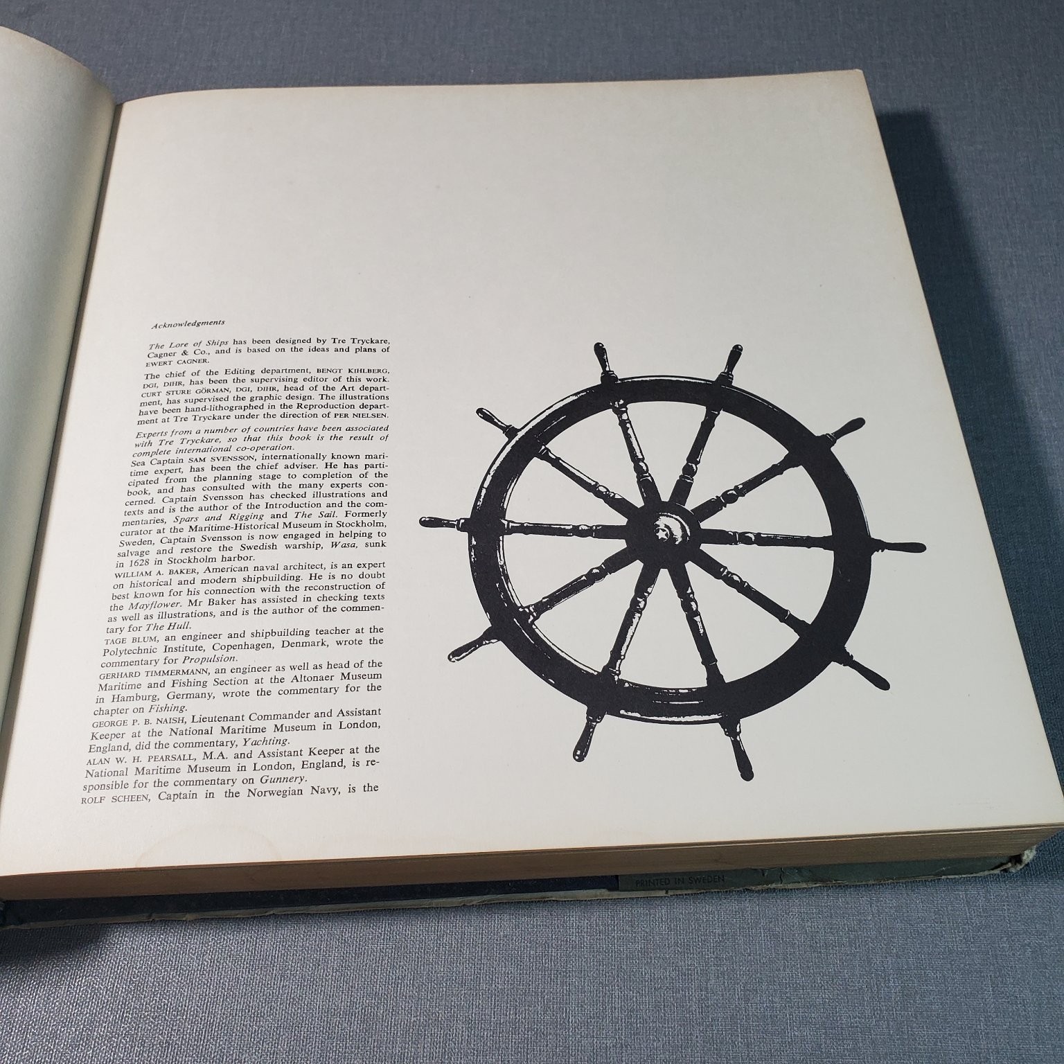 The Lore of Ships Tre Tryckare E Cagner 1963 Illustrated Maritime History Holt