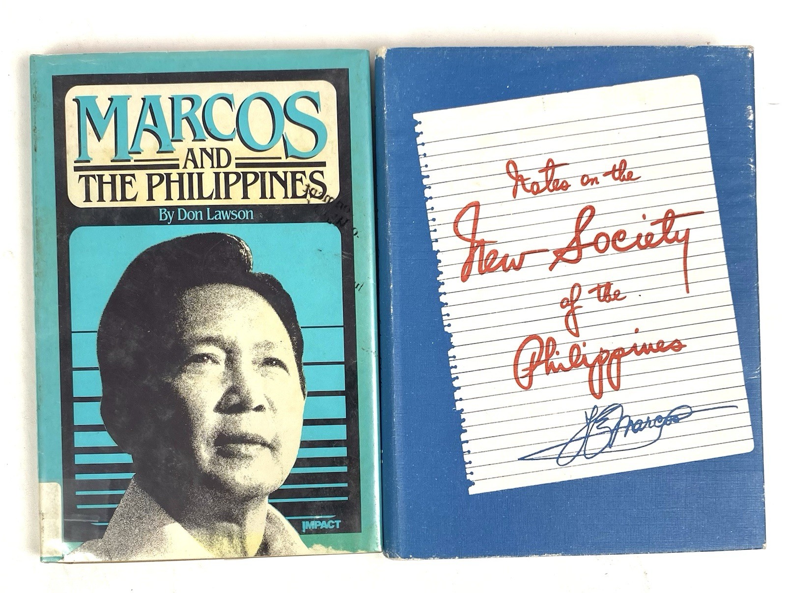 2 Books ~ Marcos & Notes on the New Society of the Philippines 1974/84 HB/DJ