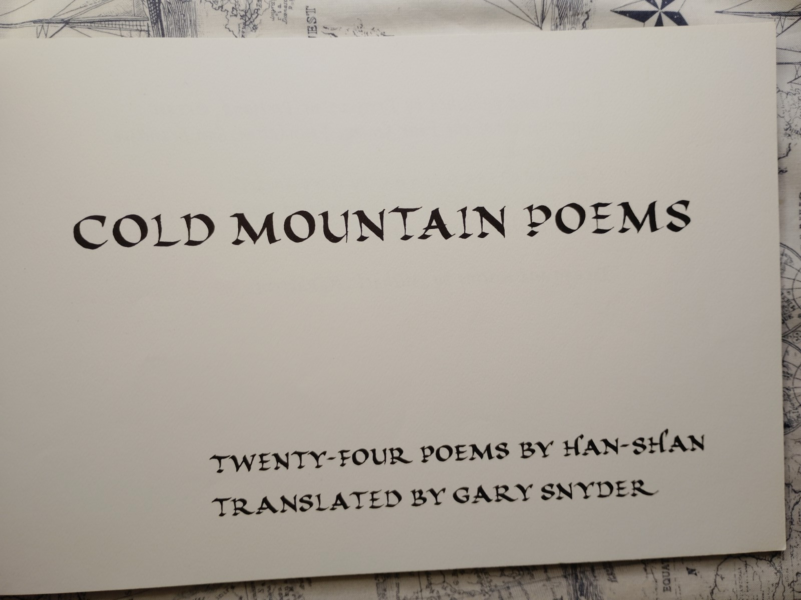 Han-Shan Gary Snyder Cold Mountain Poems 1972 Softcover 2nd Ed. Chinese Poetry