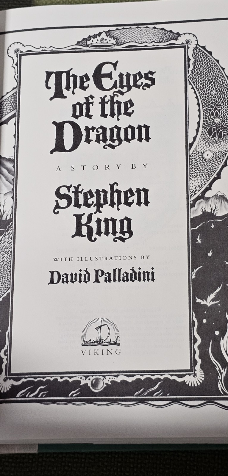 The Eyes of the Dragon by Stephen King 1987 First Edition
