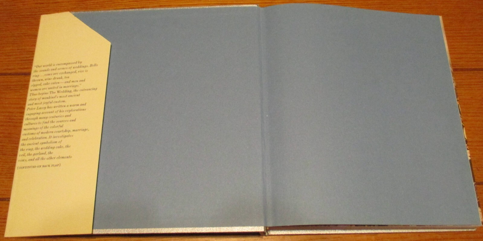 1969 The Wedding by Peter Lacey H/C D/J 282 Pages NICE!!!!!