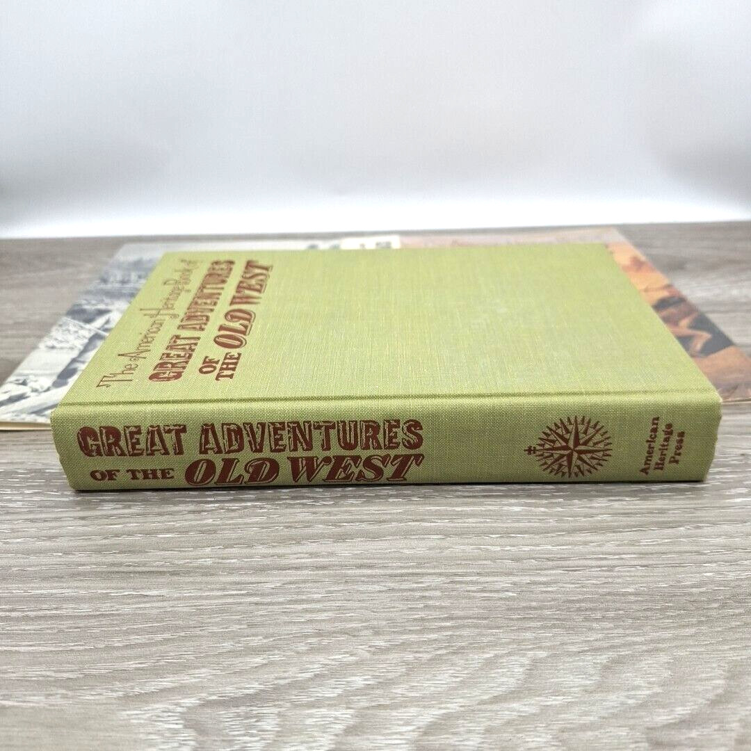 1969 American Heritage Books Great Adventures of the Old West HCDJ Mylar Cover