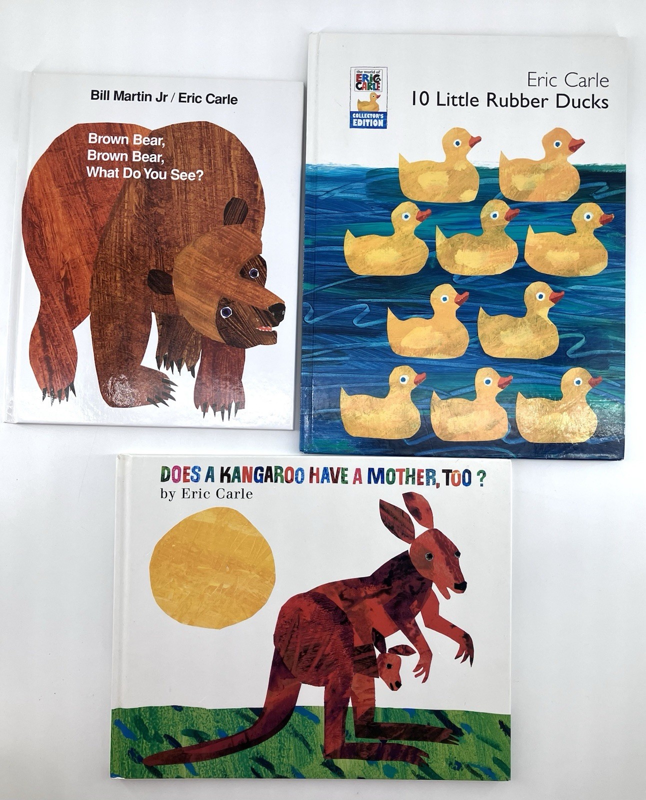 Eric Carle 8 HC Book Lot Very Hungry Caterpillar & Brown Bear What Do You See