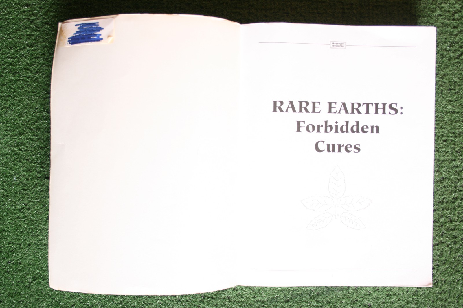 “Rare Earths: Forbidden Cures” Ma Lan & Joel Wallach 1996 7th Printing