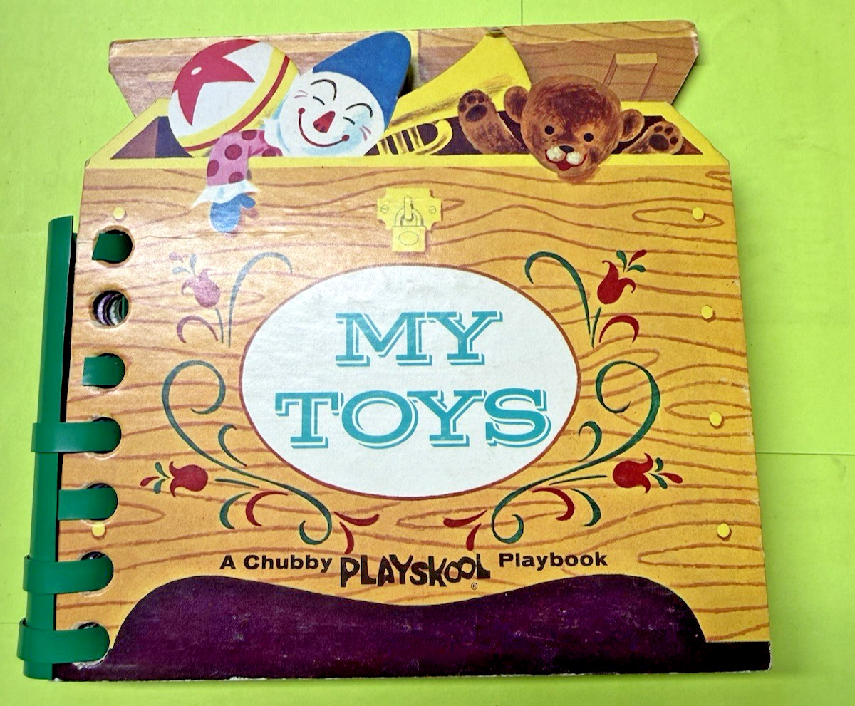 Vintage 1964 Playskool My Toys Chubby Playbook Joe Kaufman Interactive Board Boo