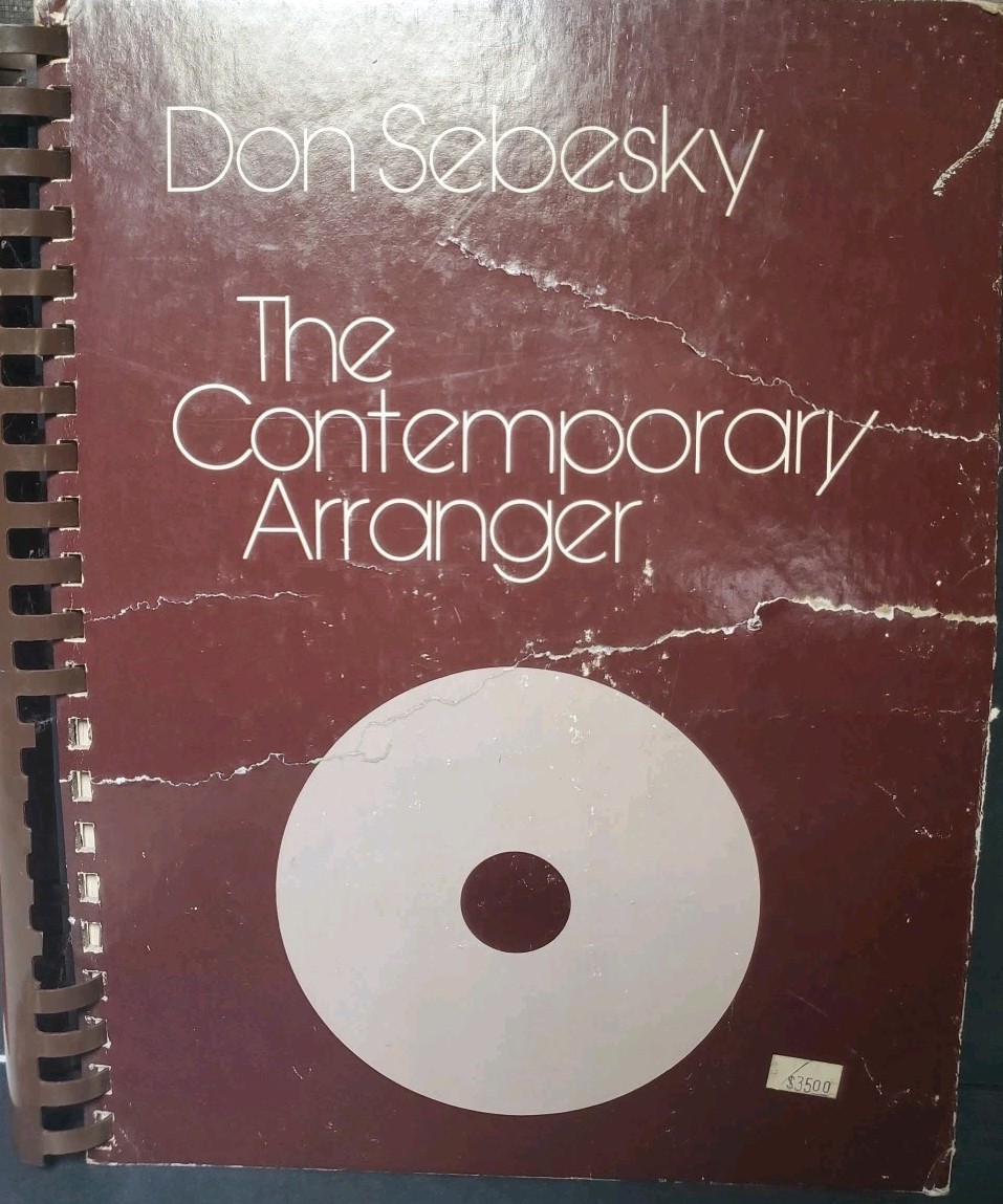The Contemporary Arranger Don Sebesky 1979 Alfred Spiral Jazz Orchestration