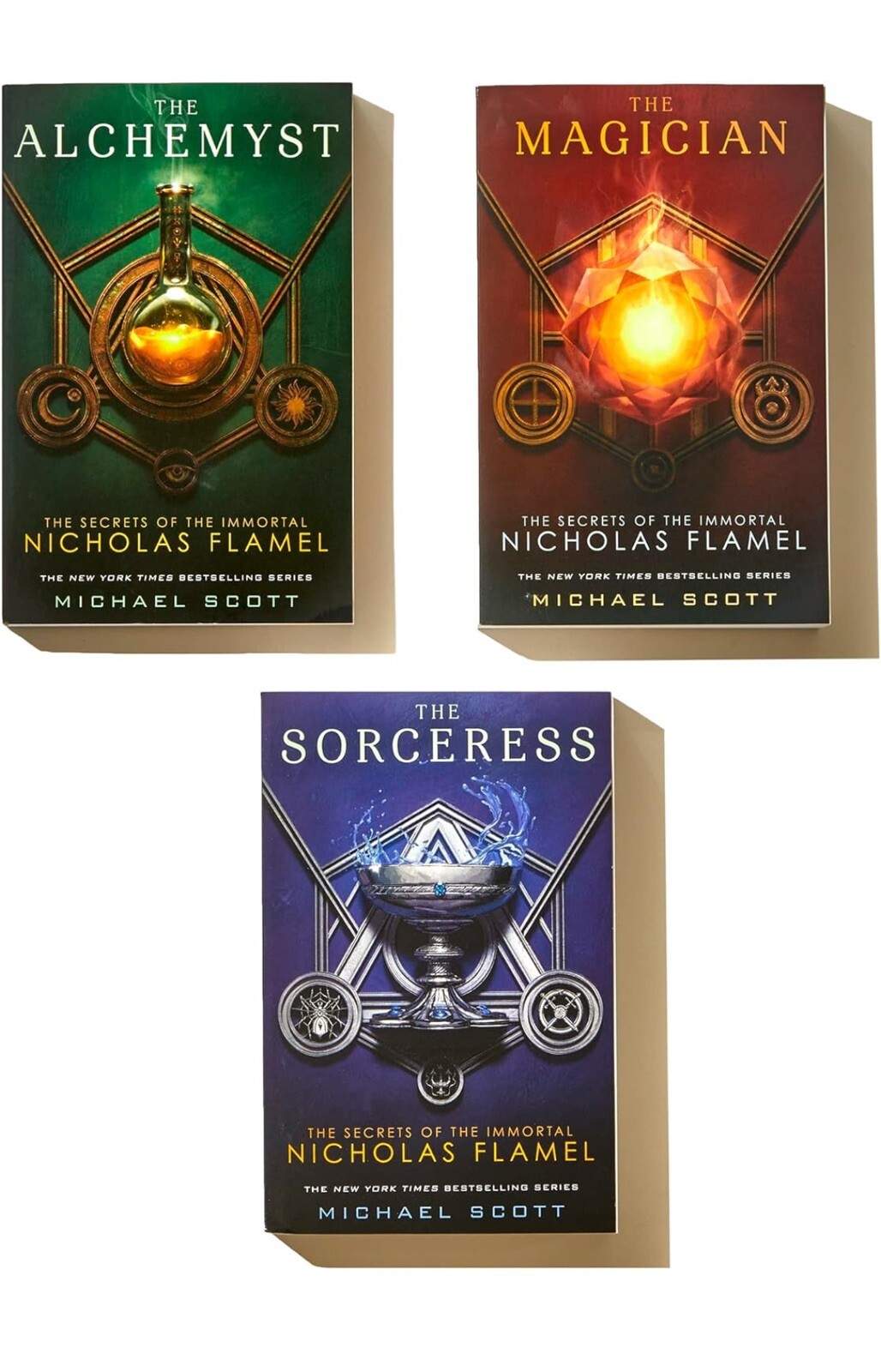 The Secrets of the Immortal Nicholas Flamel Boxed Set (3-Book) Scott Michael NEW