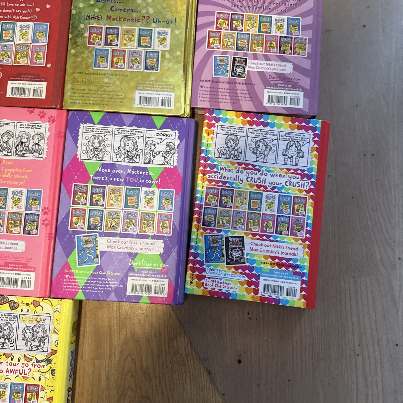 Dork Diaries Book Series Set Rachel Renee Russell Hardcover Lot 1-14 Bundle