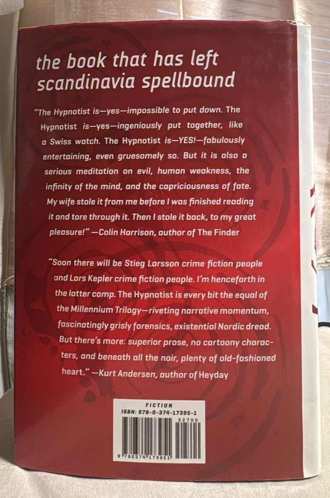 the hypnotist THE INTERNATIONAL BESTSELLER