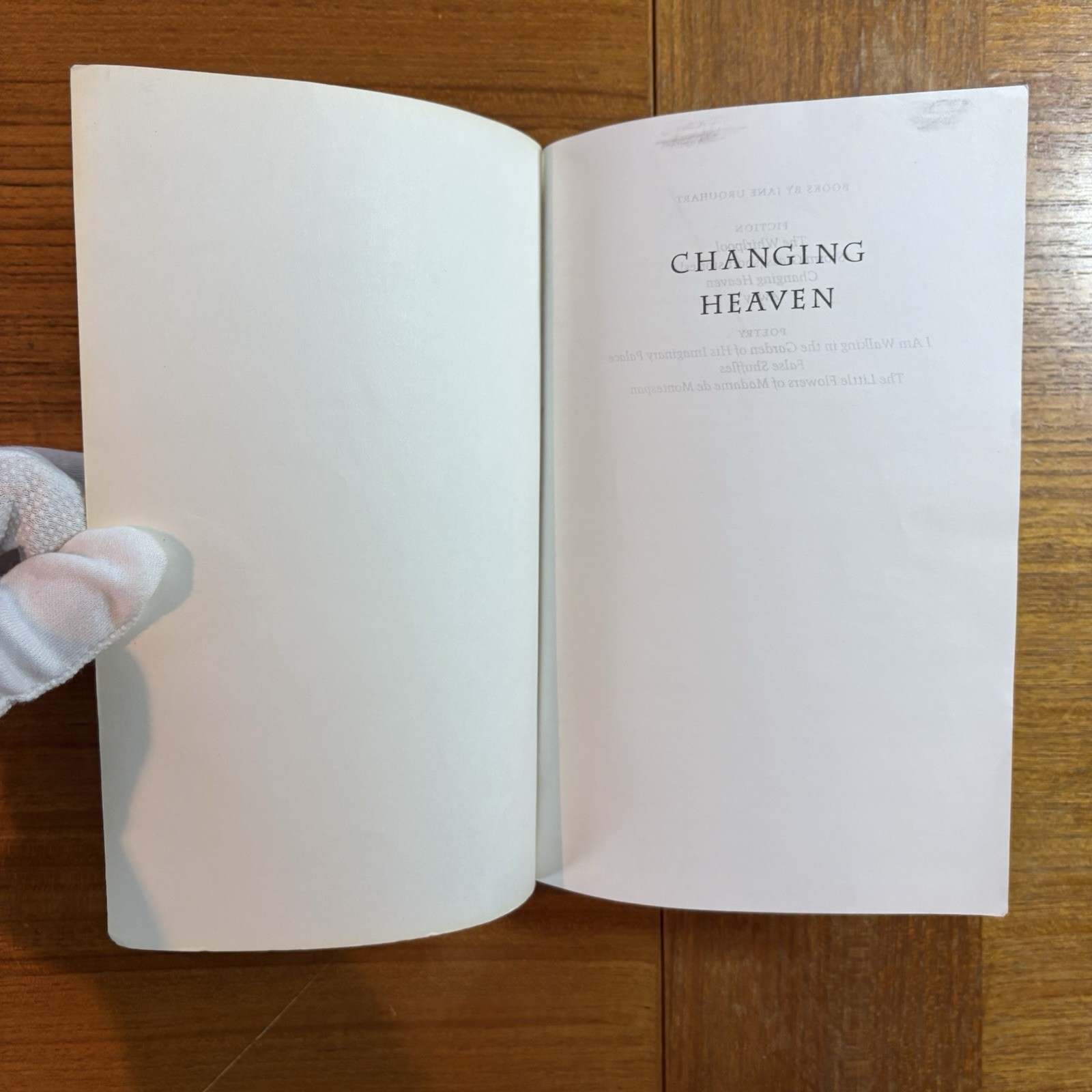 Changing Heaven Jane Urquhart TPB Not Available as E-book RARE