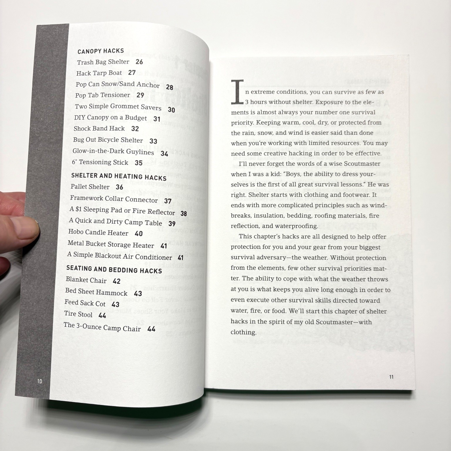 Survival Hacks Creek Stewart 2016 Paperback Wilderness Survival Adams Media Book