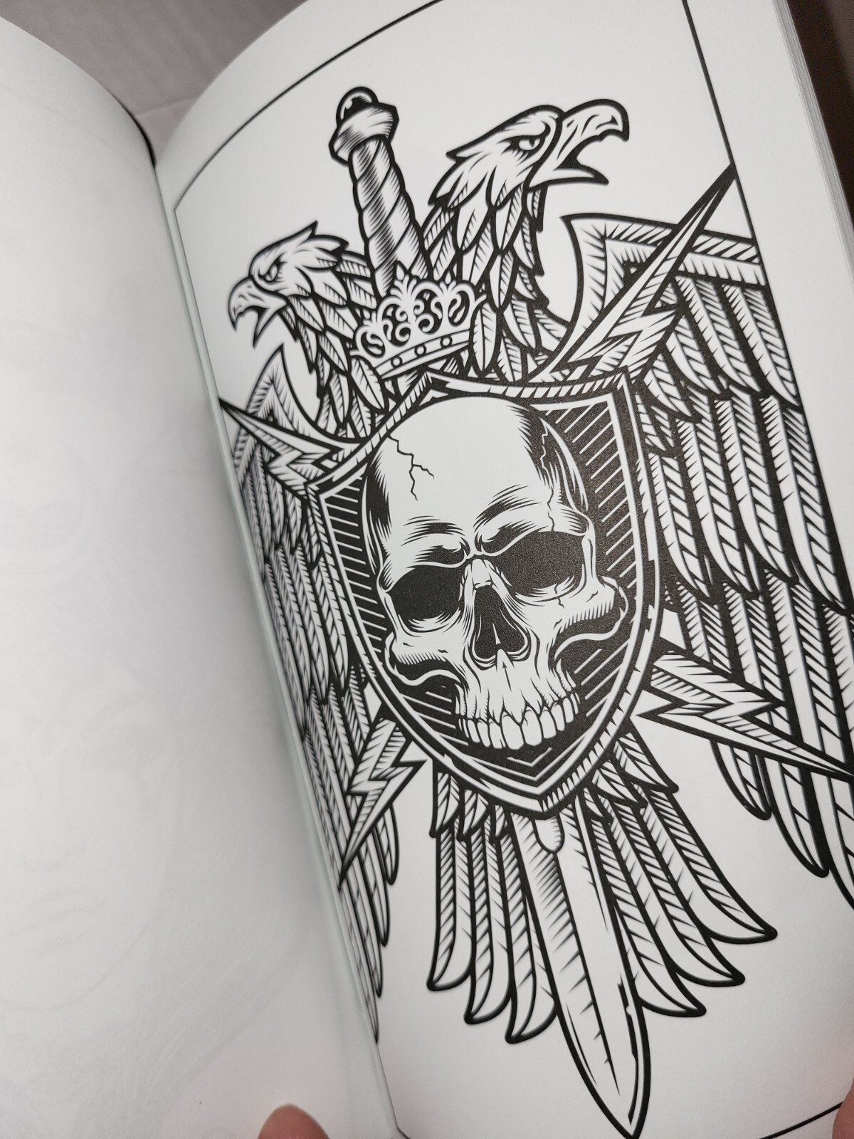 Bendon Just Add Ink Adult Tattoo Coloring Book