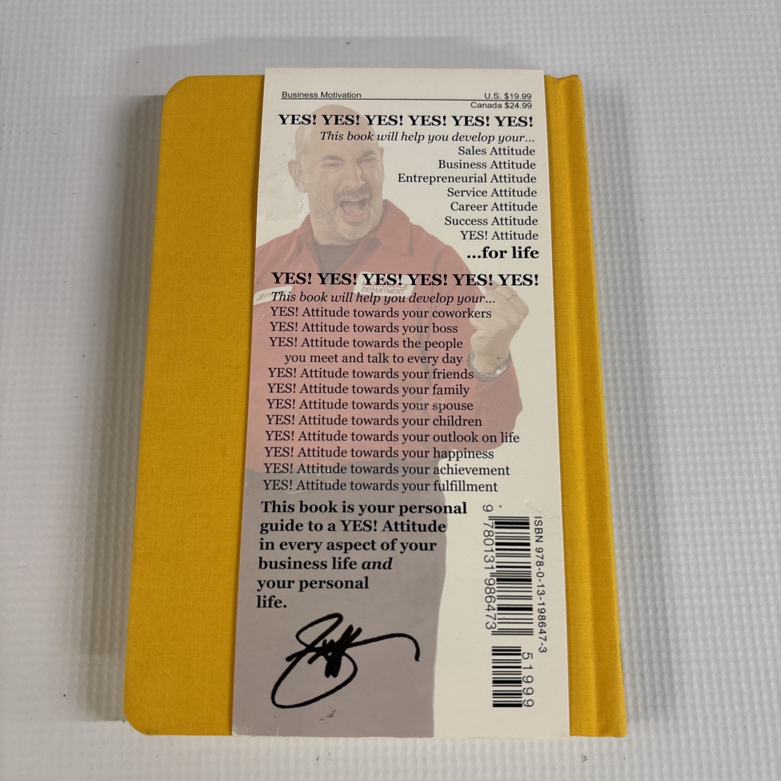 Little Gold Book of YES! Attitude. By Jeffery Gitomer – VERY GOOD Condition