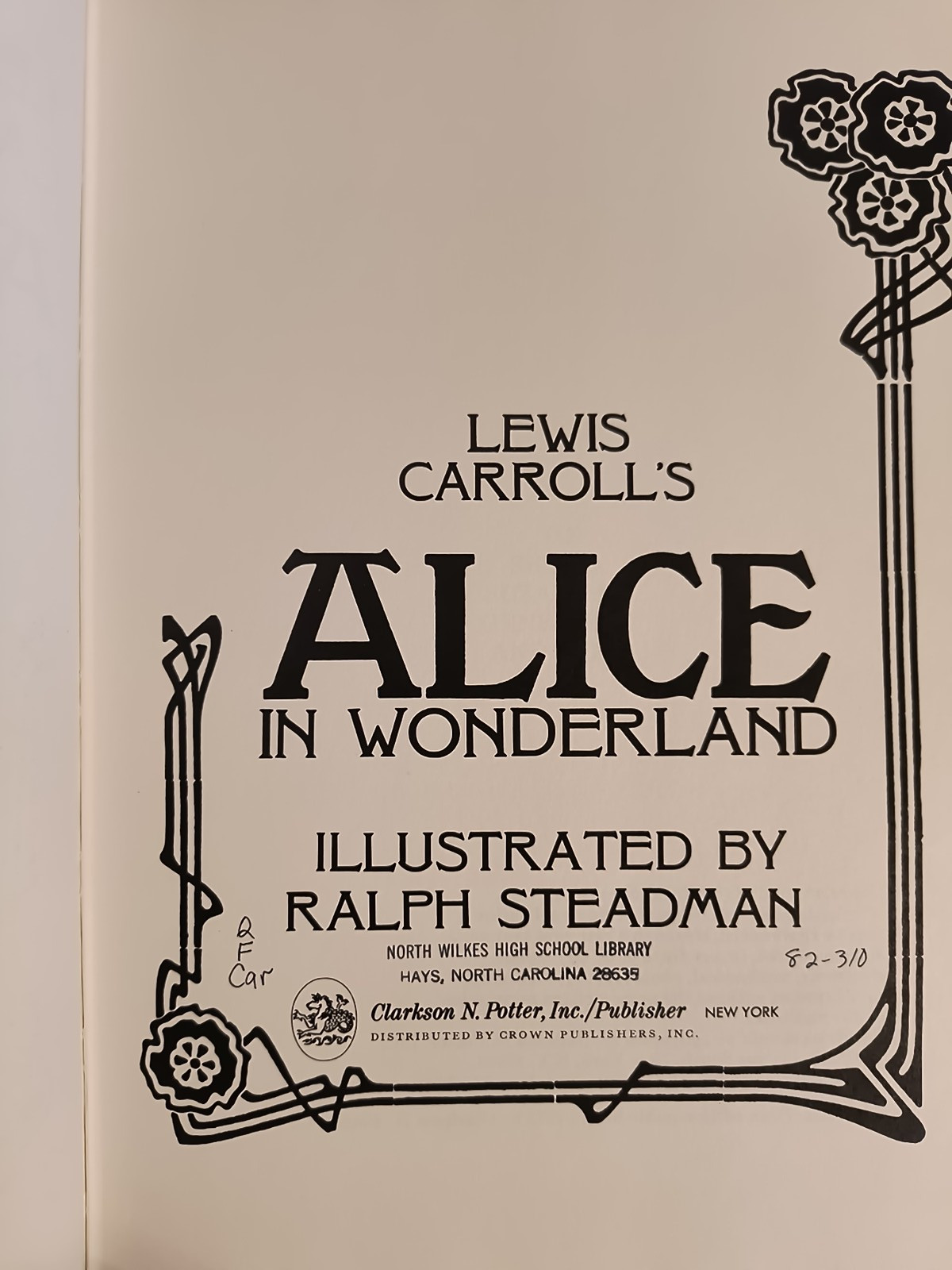 Alice In Wonderland By Lewis Carroll & Ralph Steadman *Ex Libris see description