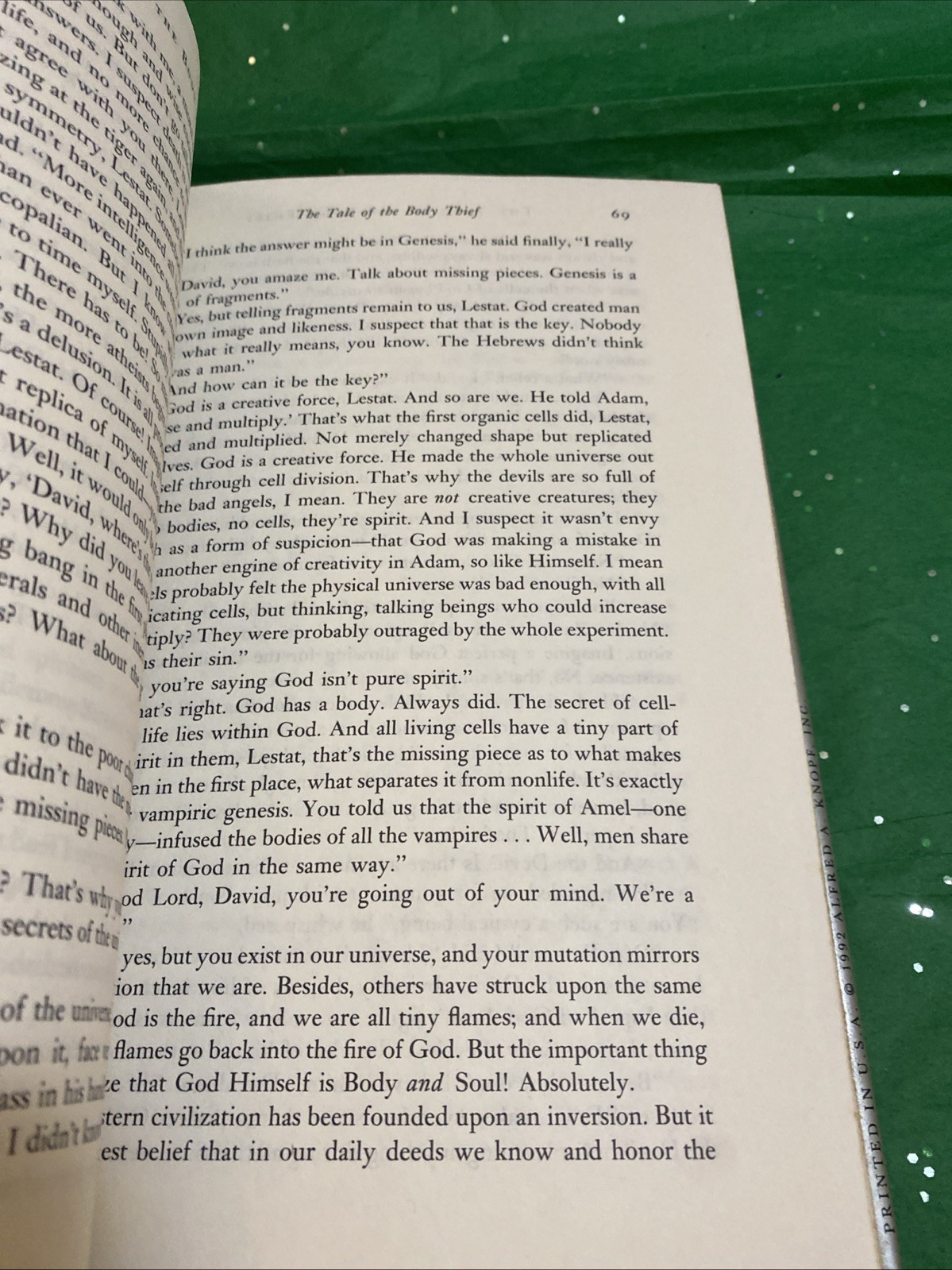 Vampire Chronicles Ser.: The Tale of the Body Thief : Anne Rice 1992 Book Club